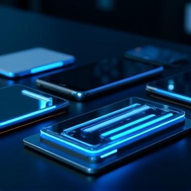 Latest mobile phones and tablets displayed